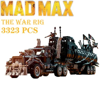 Модифицированный грузовик высокотехнологичной серии War Rig May The Gigahorse Max Movie Collection Модель, наборы строительных блоков, Кирпичи, детские игрушки