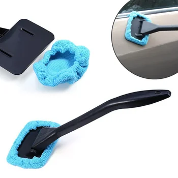 Набор Щеток для мытья автомобильных окон, Стеклоочиститель, Щетка для чистки стеклоочистителей из микрофибры, инструмент для автоматической мойки с длинной ручкой 2