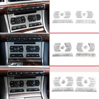 Наклейка на крышку мультимедийной кнопки Центрального управления автомобилем Для Jaguar XF 2012-2015, Автостайлинг, Аксессуары для интерьера