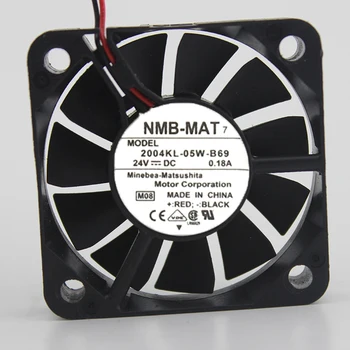 Оригинал для NMB 2004KL-05W-B69 5010 50*50* 10 мм тонкий DC 24 В 0.18A 5 см шарикоподшипниковый серверный вентилятор охлаждения конвертера