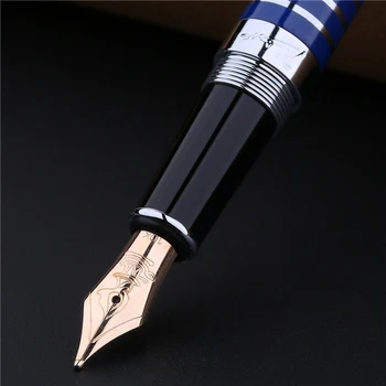 Перьевая ручка Picasso 82 с золотым пером 10 карат, Металлический черный бочонок, Высококачественная чернильная ручка Fine 0.5, роскошный подарочный набор ручек для письма 2