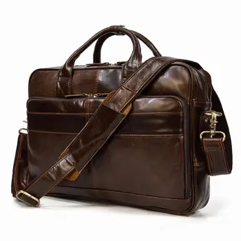 Портфель из мягкой натуральной кожи, мужская деловая сумка для ноутбука 14 15,6 дюймов, компьютерная сумка для мужчин, мужская сумка через плечо