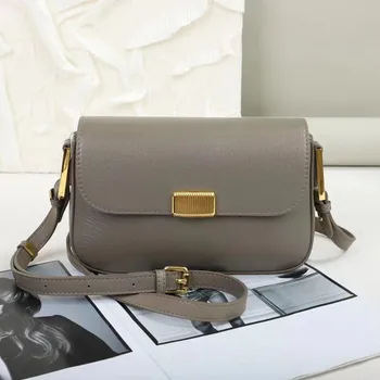 Простая Маленькая квадратная сумка, кожаная сумка для тофу через плечо, повседневная и модная, универсальная для поездок на работу