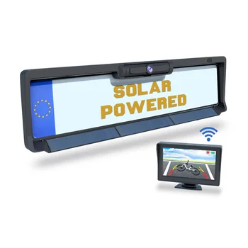 Рамка Номерного знака Европейского Автомобиля Auto Solar poweredReverse Резервная Камера заднего Вида беспроводная