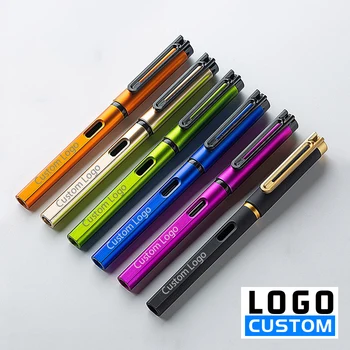 Рекламная нейтральная ручка Подарок с логотипом на заказ Многоцветная деловая ручка для подписи Пластиковая ручка Студенческие принадлежности Надпись с выгравированным именем