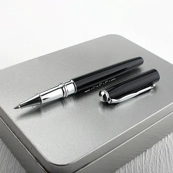Роскошная качественная металлическая деловая офисная ручка-роллер со средним пером, новая 1