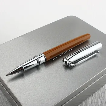 Роскошная качественная металлическая деловая офисная ручка-роллер со средним пером, новая 2