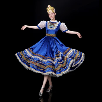 Русский этнический танцевальный костюм для выступлений при Европейском дворе, сценический костюм в скандинавском стиле, юбка-качели