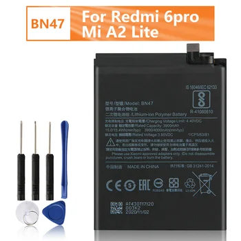 Сменный аккумулятор телефона BN47 для Xiaomi Redmi 6 pro Redmi6 Pro 4000 мАч