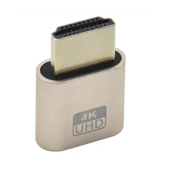 -Совместимый виртуальный дисплей 4K DDC EDID Фиктивный штекер EDID Display Cheat Виртуальный штекер -Совместимый фиктивный эмулятор B