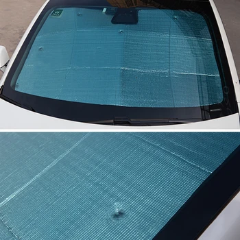 Солнцезащитный козырек на лобовое стекло автомобиля из алюминиевой фольги EVA, автомобильные козырьки на переднее стекло для модели Tesla 3 2017- 2021 2022 2023 Аксессуары 2