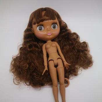 Стоимость бесплатной доставки Куклы ню Блит с шарнирным соединением тела для поделок (кукла с темной кожей)