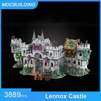 Строительные блоки MOC, модель замка Леннокс, сделай сам, собери кирпичи, архитектура, образовательный креативный дисплей, Рождественские игрушки, подарки 3889 шт.