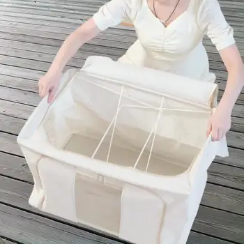 Тканевый ящик для хранения, идеальный органайзер для одежды в вашем доме, позволяющий организовать ваше белье и одежду с помощью этой ткани