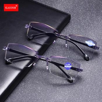 Умные очки с автоматической регулировкой, Мужские Увеличительные очки, Очки для чтения, Женские очки с защитой от синего света +1.0-+4.0 Очки