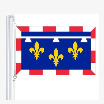 Флаг центра (Франция), 90* 150 см, 100% полиэстер, баннер, цифровая печать