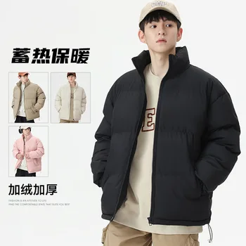 Хлопковая куртка на одежду для мужчин и женщин зима Новый хлеб одежда теплый утолщение вниз хлопок зимняя куртка мужская куртка пальто