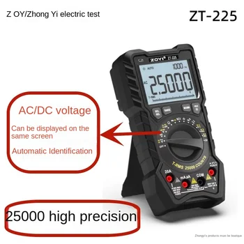 Четырехзначный полумультиметр ZOYI ZT-225, автоматический диапазон 25000 слов, высокоточный цифровой мультиметр 1