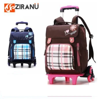 Школьный рюкзак-тележка для детей, Рюкзаки на колесиках для школы, сумка на колесиках, студенческий Дорожный рюкзак на колесиках, сумки для девочек